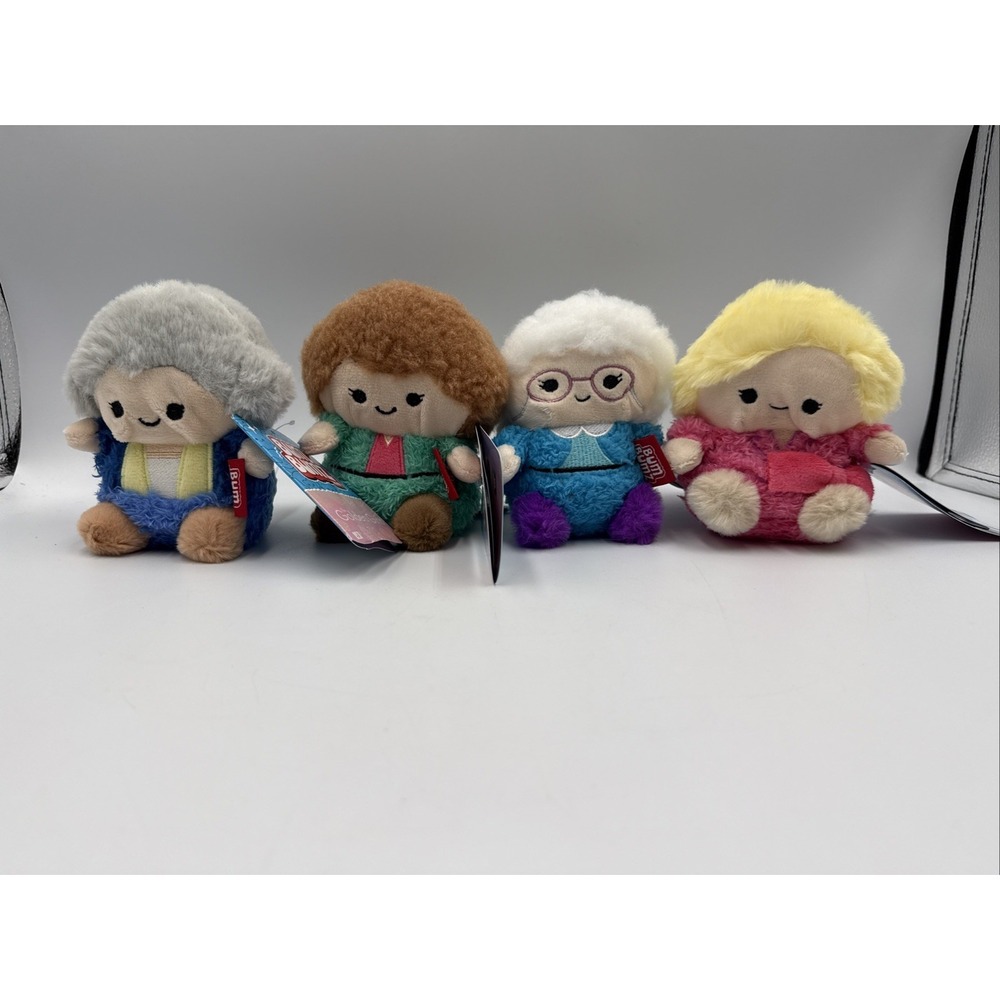 4 Bum Bumz *GOLDEN GIRLS* 4.5" Plush Dorothy Blanche Rose & Sophia Set **READ**
